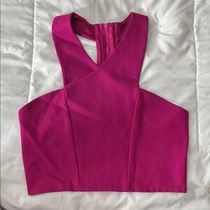 Express Fuchsia Crop Top